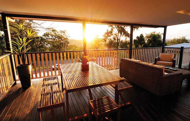 Sunset Over Balcony