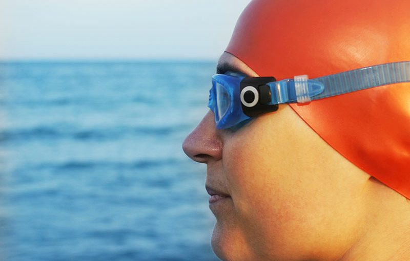 Large Swimmer With Goggles